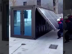 Casa de contenedores expandible de 20 pies resistente a los terremotos con baño