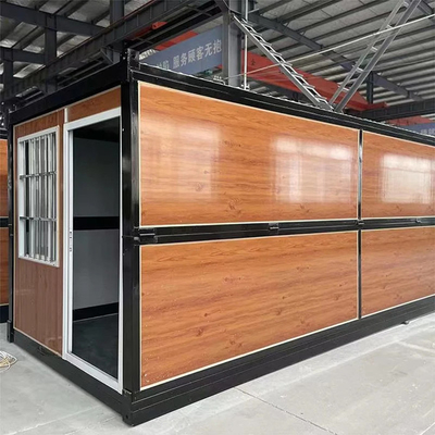 Casa de contenedores plegable prefabricada resistente a la corrosión fácil de instalar