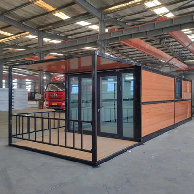 Casa de contenedores prefabricada removible anti-óxido resistente al fuego plegable fácil de ensamblar