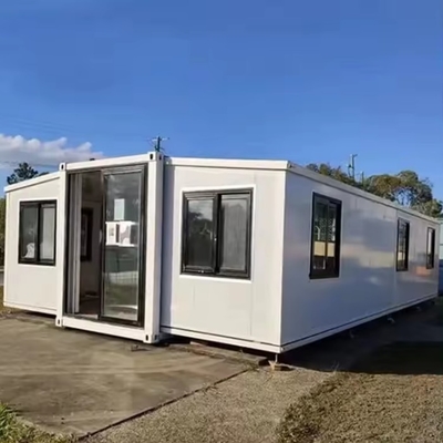 Contenedor de envío de 3 camas expandible Casa a prueba de agua con 74m2 para vivir en familia
