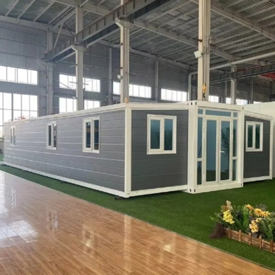 Impermeable y resistente al fuego fácil de instalar Casa prefabricada expandible de tres dormitorios
