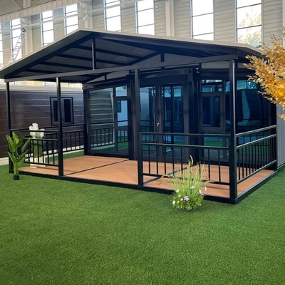 Casas modulares expandibles a prueba de fuego Contenedores de envío prefabricados Casas estructura de acero