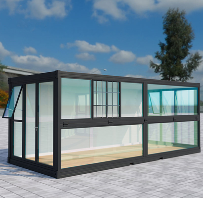 Casas de contenedores prefabricadas plegables portátiles modernas con baño cocina salón