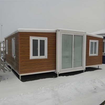 Casa de contenedores de envío de 2 dormitorios ampliable de 20 pies personalizada para una casa de estar
