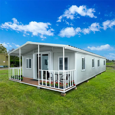 Casa de contenedores con terraza de lujo móvil de 20 pies 40 casas modulares