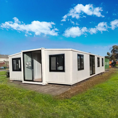 Residencial Comercial Instalación rápida Casa prefabricada expandible Estructura de acero con 2 y 3 dormitorios