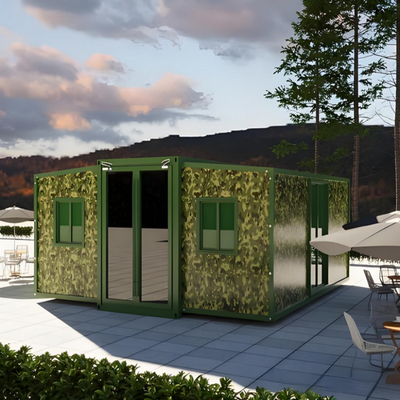 Casa de contenedores expandible de 2 dormitorios personalizada de 20 pies para casas de vacaciones