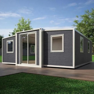 Casa de contenedores de envío prefabricada expandible de 2 dormitorios para vivir