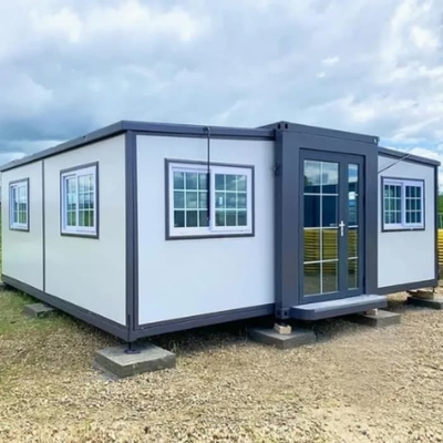 Panel de sándwich en forma de mariposa Casa de contenedores expandible prefabricada portátil