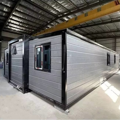 Casas de contenedores prefabricadas de 3 dormitorios expandibles de 40 pies de tamaño
