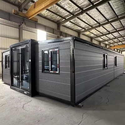 Casa de contenedores de envío prefabricada expandible de 3 dormitorios