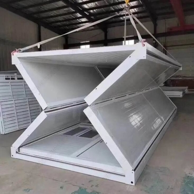 Casas de contenedores de almacenamiento prefabricados plegables de 20 pies