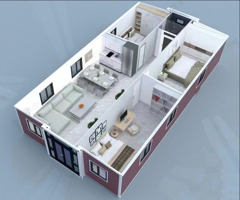 Casa de contenedores con 1 a 6 dormitorios
